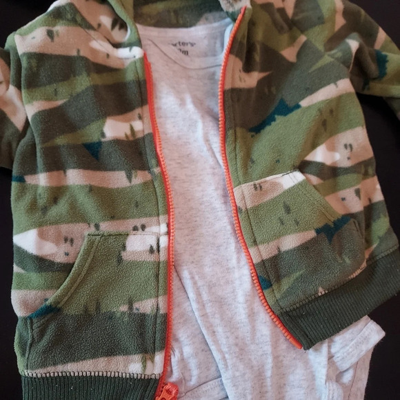 Carter's Baby Boys 3-Piece Camo Mountain Little Jacket Set in Size 12M - Picture 3 of 7